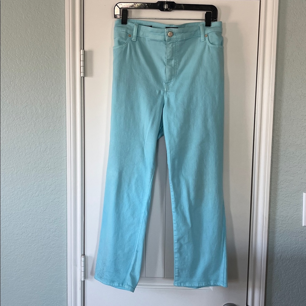 Talbots soft cropped jeans in aqua